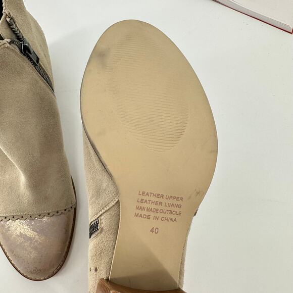 SALE!!! Silent D Metallic Toe Chantilly Heeled Boots Size 9.5 - Picture 5 of 9